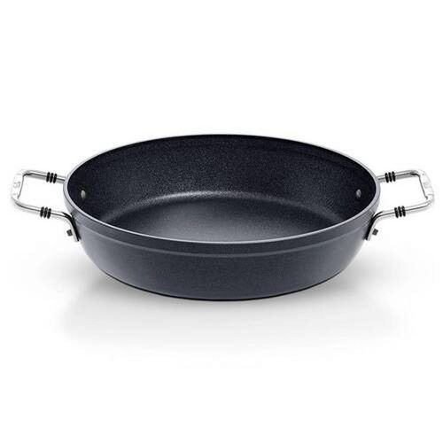 Fissler Servierpfanne Adamant, Schwarz, Metall, 3.2 L, backofengeeignet, kratzfest, antihaftbeschichtet, Kochen, Pfannen, Servierpfannen