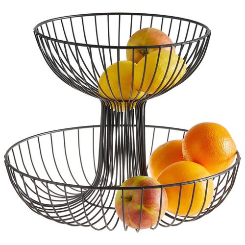 Ambia Home Etagere, Metall, Abstraktes, bauchig, 23.5 cm, Tischkultur & Servieren, Etageren