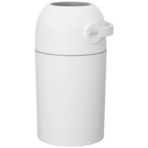 Chicco Windeleimer Odour Off, Weiß, Kunststoff, 23x48x23 cm, geruchsdicht, Ein-Hand-Bedienung, Pflegen, Wickeln, Windeleimer