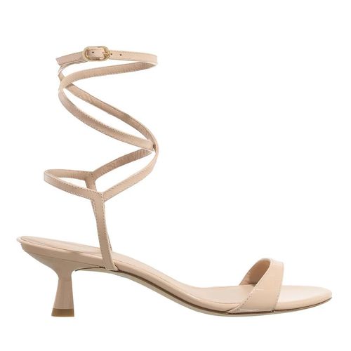Stuart Weitzman Sandalen - Nudist Wrap 50 - Gr. 39 (EU) - in Beige - für Damen