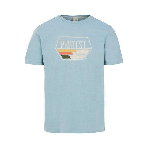 T-Shirt PROTEST "T-Shirt PRTSTAN", Herren, Gr. XXL, blau (tourmaline blau), Obermaterial: 100% Baumwolle CO., Shirts T-Shirt