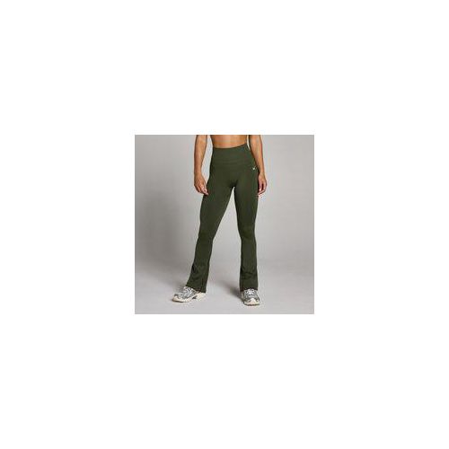 MP Damen Tempo Nahtlos Flared Leggings - Waldgrün - L