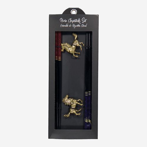 2er-Pack mehrfarbige Essstäbchen mit Pferdemotiv