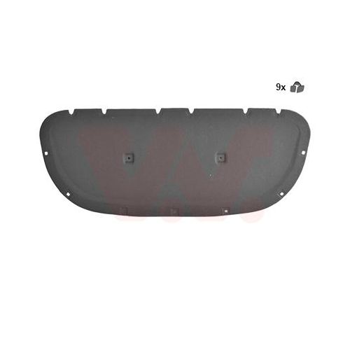 VAN WEZEL Motorraumdämmung 5776460 Motorraum für VW SEAT 7N0863831