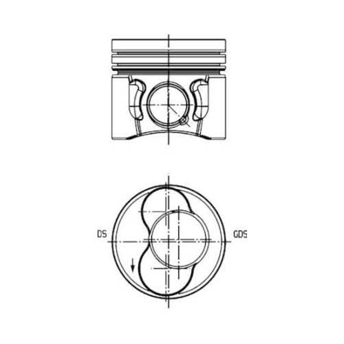 KOLBENSCHMIDT Kolben 40422610 für VW SKODA SEAT AUDI