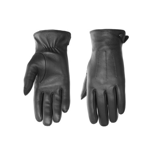 Lederhandschuhe PEARLWOOD "Travis", Herren, Gr. 9.5, schwarz, Schafsleder, unifarben, Handschuhe, Glattlederhandschuh