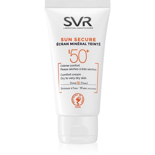 SVR Sun Secure Mineraal Getinte Crème voor Droge tot Zeer Droge Huid SPF 50+ 50 ml