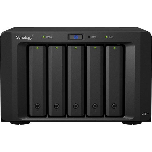 SYNOLOGY NAS-Server "DX517", schwarz, B:24,8cm H:15,7cm T:23,3cm, NAS-Server, NAS-Server