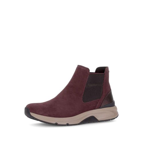 Chelseaboots GABOR "Chelsea Boot Rauleder", Damen, Gr. 42, rot, Schuhe Chelseaboots