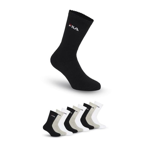 Tennissocken FILA "UNISEX CREW TENNIS FULL TERRY SOCKS", Damen, Gr. 35-38, classic, Baumwollmischung, normal, Socken Tennissocken, mit eingestrickem Logo