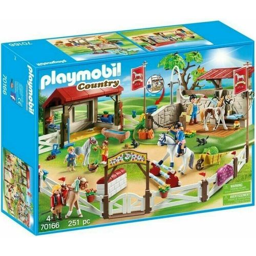 PLAYMOBIL 70166 Country Life großer Ponyhof Reiterhof Bauernhof mit Stall 251pc
