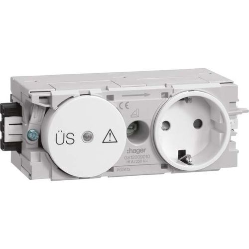 TEHALIT Steckdose+Feinschutz verkehrsweiß