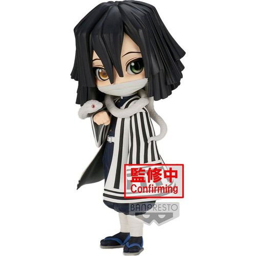 Bandai Slayer Obanai Iguro Qposket Figur (demon Slayer) Grau Grau One Size
