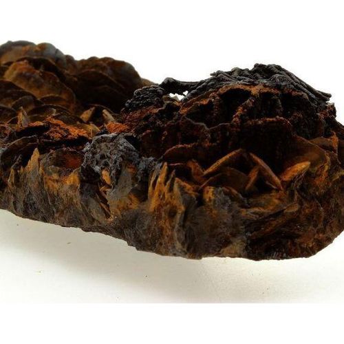 Pyrolusit und Goethit auf Siderit 1445,3 Karat