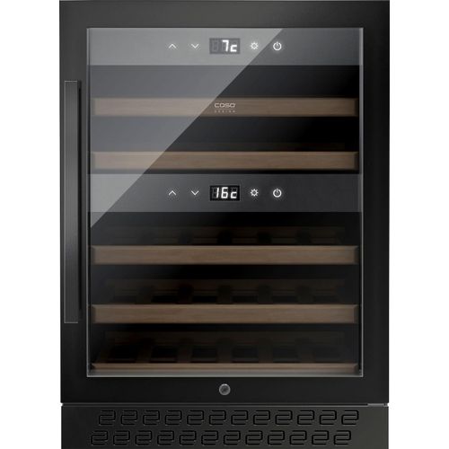 CASO Weinkühlschrank "773 WineChef Pro 40", Energieeffizienz: G (A-G), schwarz, B:59,5cm H:82,5cm T:59cm, Weinkühlschränke