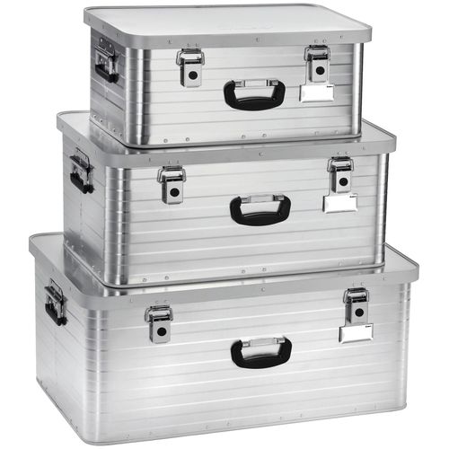Transportbehälter ENDERS "Toronto", silber, Aluminium, Transportboxen, 47L = 3,6kg; 80L = 5kg; 130L = 6,6kg