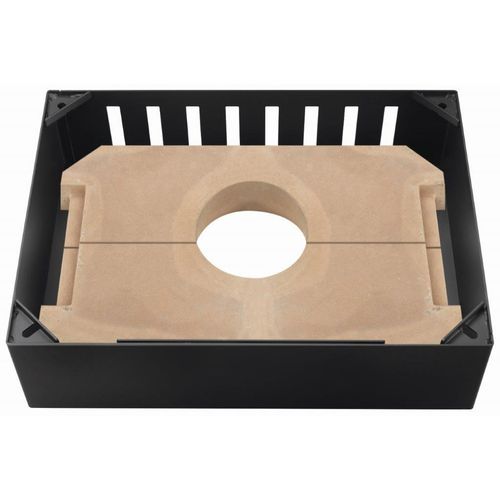 Kaminofen-Erweiterungssegmet JUSTUS "»E-Block«", schwarz, B:47,5cm H:17cm T:40cm, Stahl, Kaminofen-Erweiterungssegmente