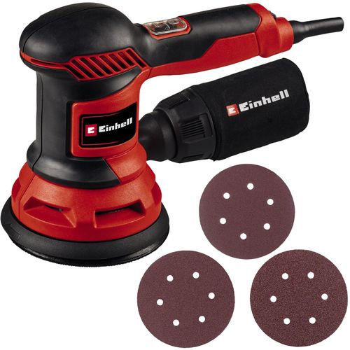 Exzenterschleifer EINHELL "TC-RS 425 E", rot (rot, schwarz), B:12,2cm H:17,7cm L:28,3cm, Schleifmaschinen, zum Abschleifen gerader und ungerader Flächen