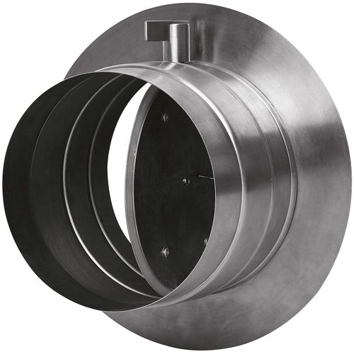 Kamindurchführung JUSTUS, silber (silberfarben), Edelstahl, Wanddurchführungen, für externe Luftzufuhr, Ø 10 mm