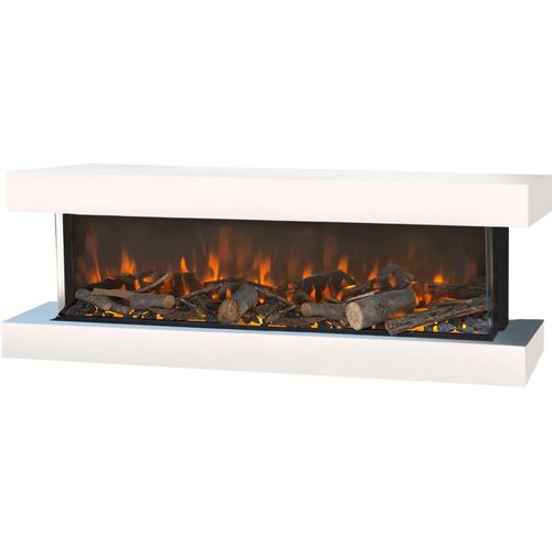 Elektrokamin XARALYN "Disegno", weiß, B:149cm H:47cm T:32cm, Elektrokaminöfen, 20/700/1400 W, inkl. Heizung