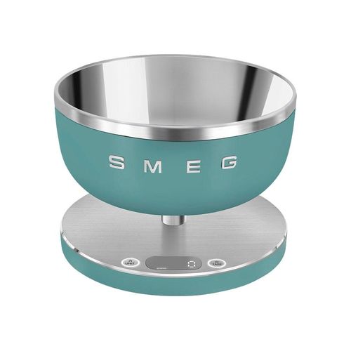 SMEG Küchenwaage "KSC01EGMWW", grün (emerald, grün, matt (grün)), B:20,5cm H:15cm L:20,5cm, Küchenwaagen