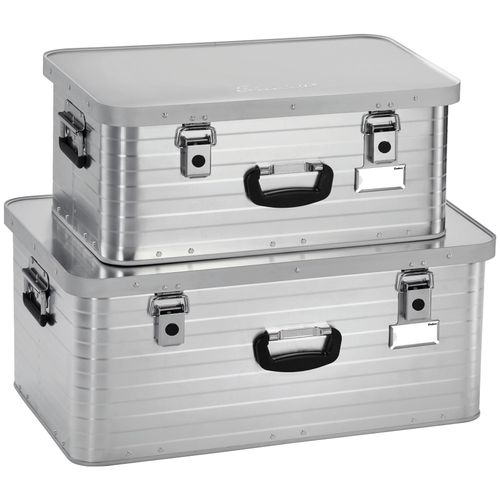 Transportbehälter ENDERS "Toronto", silber, Aluminium, Transportboxen, 47L = 3,6kg; 80L = 5kg