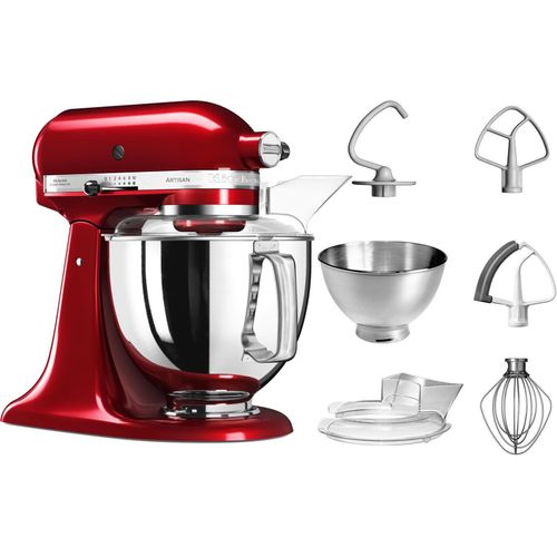 KITCHENAID Küchenmaschine "5KSM175PSECA LIEBESAPFEL-ROT", rot (liebesapfel, rot), B:24cm H:36cm T:37cm, Küchenmaschinen, mit Zubehör im Wert von ca. 112,-€ UVP, Küchenmaschine