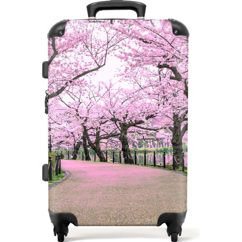 NoBoringSuitcases.com - Großer Hartschalenkoffer - Pinker Reisekoffer mit 4 Rädern - Rolltrolley 72 Liter - Rolltrolley groß leicht - Geräumiger Gepäckkoffer 20kg - Koffer für Erwachsene - Mittlerer Fotokoffer - Reisegepäck groß - GepäckkofferKoffer Mittelgroß 67x43x25 cm, 72L,