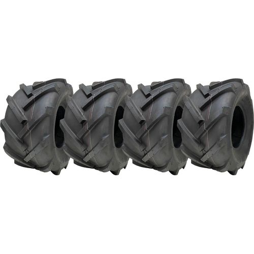 18x9.50-8 Stollenreifen mit offener Mitte, Rotovator-Stollen für Industrieanlagen - 4er-Satz