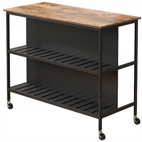 Kücheninsel mit 2 Regalen