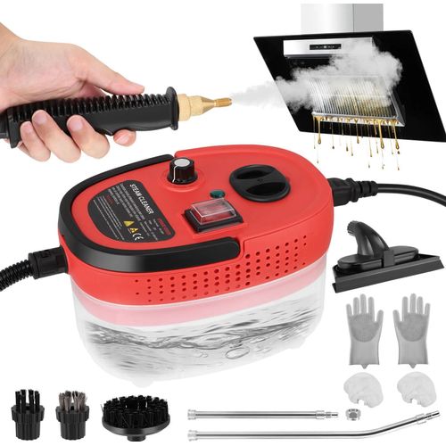 Dampfreiniger & Handdampfreiniger - Handgerät - 2500 W - 1200 ml Tank - Hochdruck - Hohe Temperatur - Auto, Küche, Bad, Fugen & Fliesen