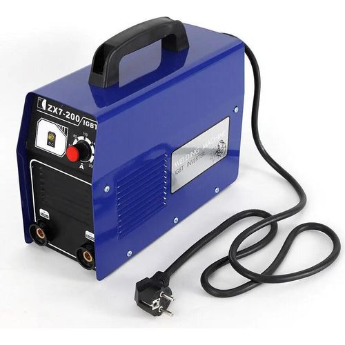 MMA Inverter-Schweißgerät - Elektrodenschweißer - 220 V Einphasig - 20–120 A Einstellbarer Strom - IGBT - 4,7 kVA - IP21S - Leerlaufspannung 60,8 V - Blau