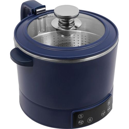 Reiskocher mit Zuckerreduktionsfunktion - Druckkocher - 1500 W - 3 l - Edelstahl - Reis/Getreide - Blau