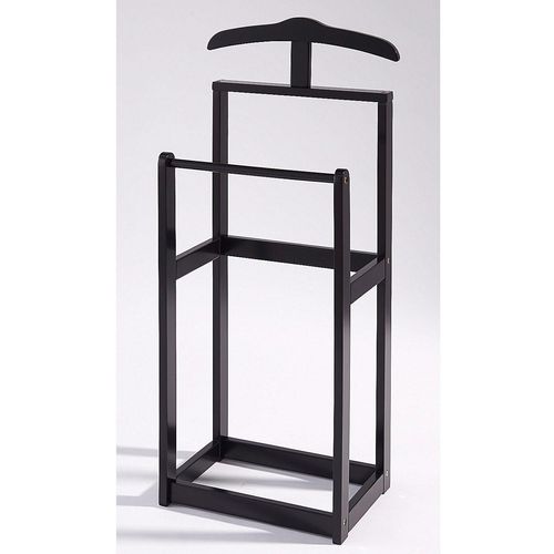Herrendiener OTTO HOME "Trend", schwarz, B:45cm H:107cm T:30cm, Massivholz, Herrendiener, für das vorübergehende Aufhängen von Kleidung, Höhe 107 cm