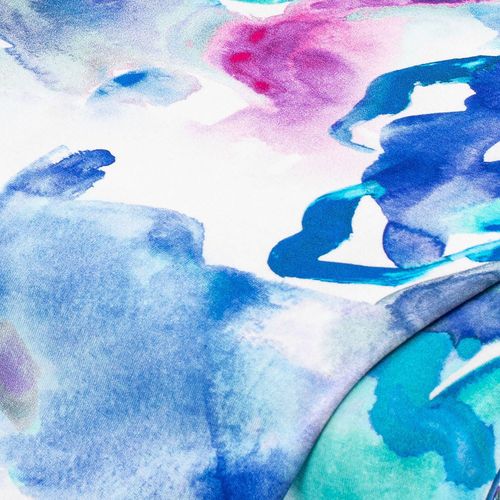 Viskose-Jersey "Farbkleckse", blau-color