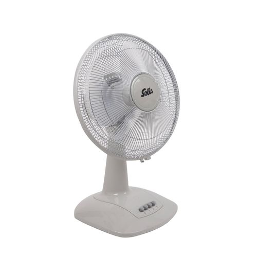 Solis Tischventilator Oszillation, 30 cm Durchmesser, 45 Watt,3 Stufen