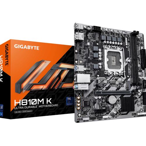 GIGABYTE Mainboard "H810M K Mainboard – Intel Core Ultra", ohne farbbezeichnung, B:23,4cm H:5,4cm T:27cm, Mainboards