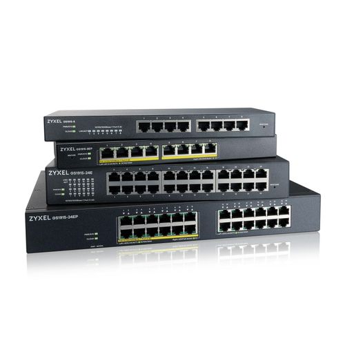 ZYXEL Netzwerk-Switch "GS1915-24E", grau, B:22,5cm H:7cm T:32,5cm, Netzwerk-Switches