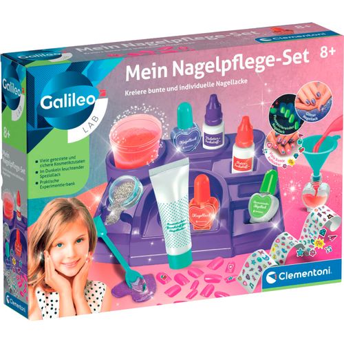 Experimentierkasten CLEMENTONI "Galileo Lab, Mein Nagelpflege-Set", weiß, neutral, Experimentierkästen, Kinder, Made in Europe