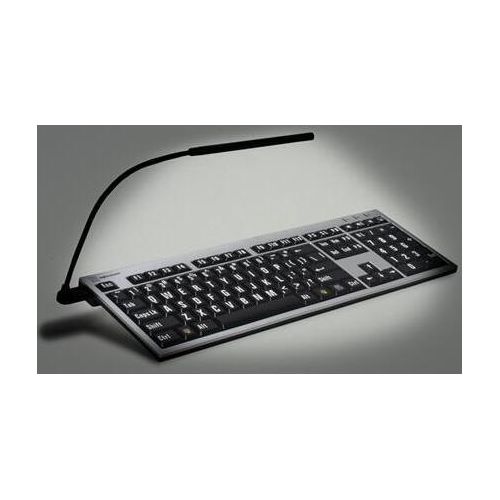 LogicLight Tastaturbeleuchtung Schwarz mit USB-Anschluss und LED-Lampe