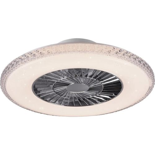 Reality Leuchten Led Deckenventilator Ventilator Led Harstad Kristallrahmen