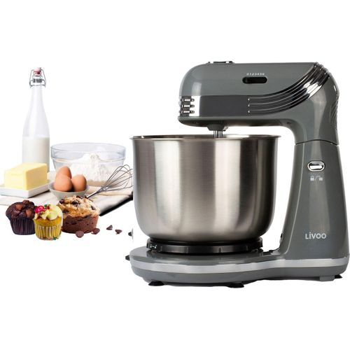 LIVOO DOP137C/R/G KÃ1/4chenmaschine, 250 Watt, 3 l Behälter, 6 Geschwindigkeiten