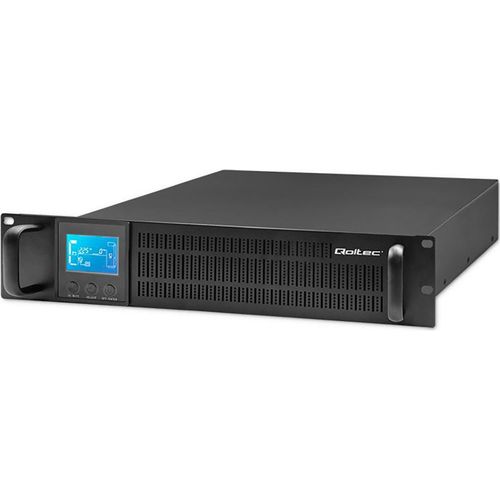 Qoltec USV RACK Unterbrechungsfreie Stromversorgung | 2 kVA | 1600 W | LCD