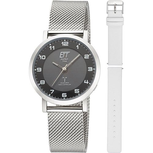 ETT Eco Tech Time ELS-11625-22MS Damenuhr Atacama Solar Funkuhr
