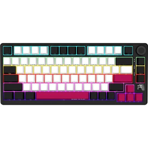 Lorgar LORGAR KBP7075W, Wireless 75% Mechanical Gaming Keyboard Pro, Black/red, EN layout