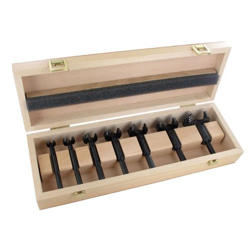 Famag Forstnerbohrer Set WS Bormax, 7-teilig, Holzbohrer 15-50 mm, Bohrer