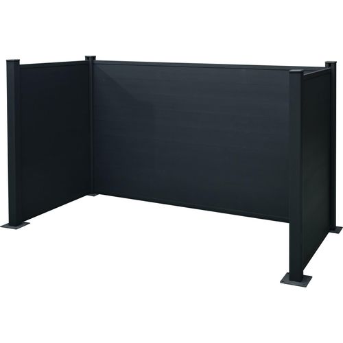 floraworld Mülltonnen-EinfassungAlum inium 3 x 240 Liter213 x 115 x 122 cmBeschaffungsa