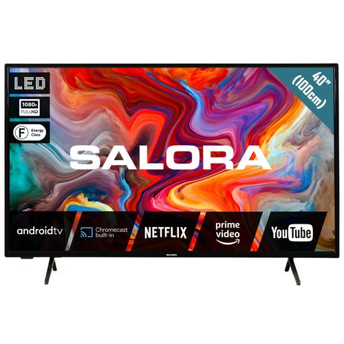 Salora SMART40TV – 40 Zoll – Smart-TV – Fernseher – Full-HD-Fernseher - LED - Schwarz