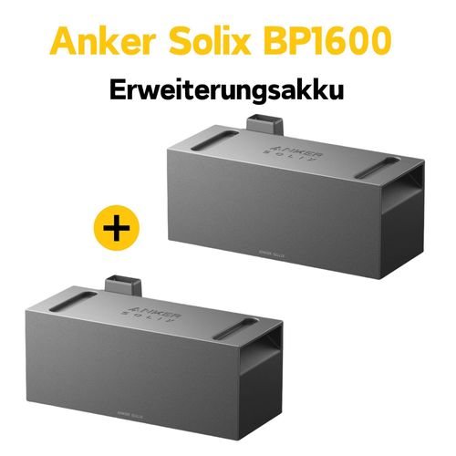 Anker SOLIX Solarbank 2 BP1600 Erweiterungsakku für Solarbank 2 Pro/Plus/AC (1,6kWh , 0% MwSt)
