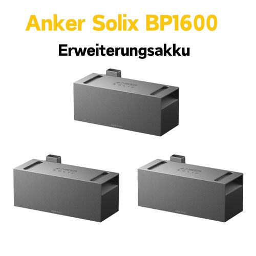 Anker SOLIX Solarbank 2 BP1600 Erweiterungsakku für Solarbank 2 Pro/Plus/AC (1,6kWh , 0% MwSt)